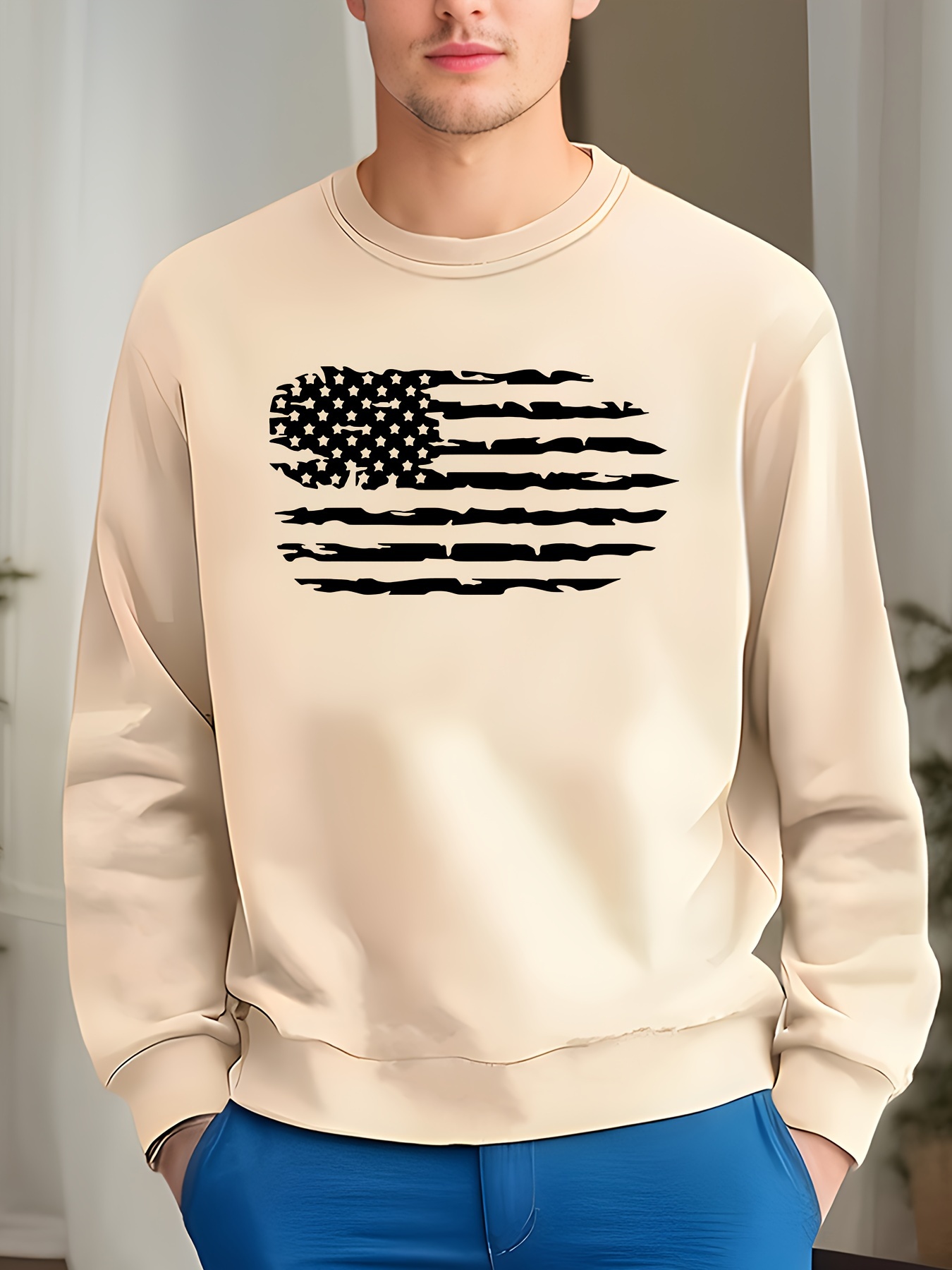 Mens faded sweatshirt hot sale