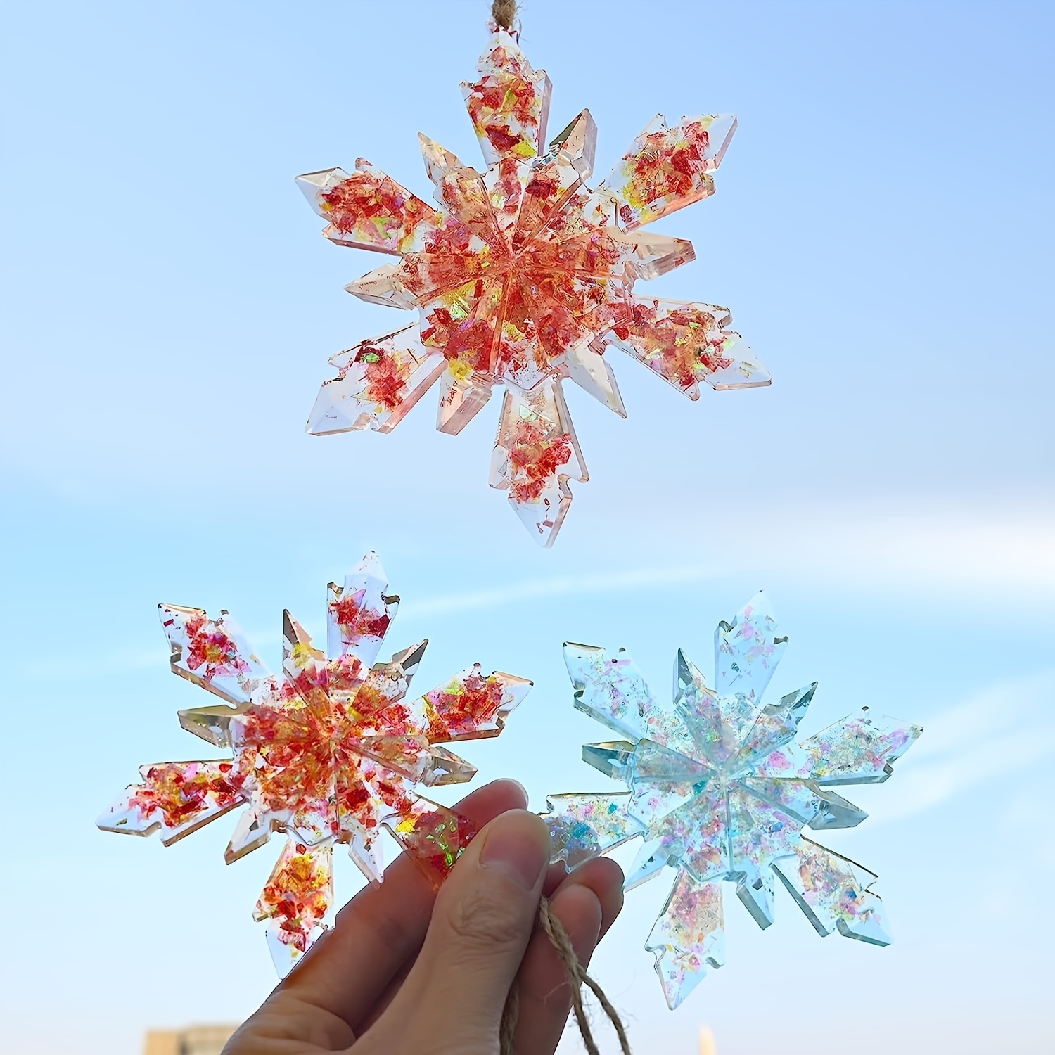 Best Deal for 10 Pair Christmas Resin Molds Snowflake Mold