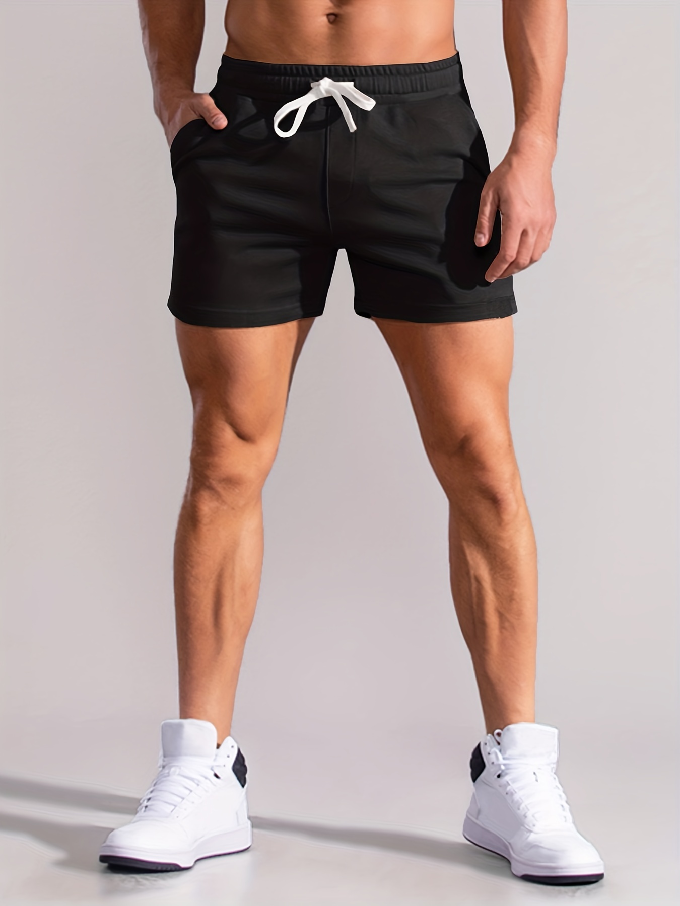 Drawstring Casual Sports Pants Running Jogger Solid Color - Temu