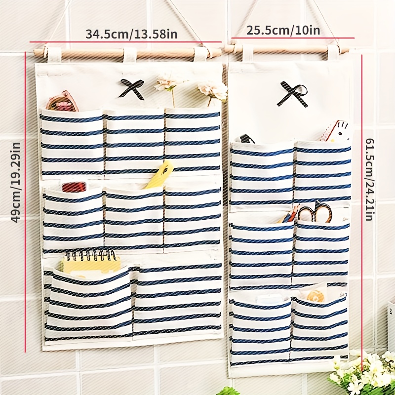 Multi Storage Fabric Wall Hanging Organizer