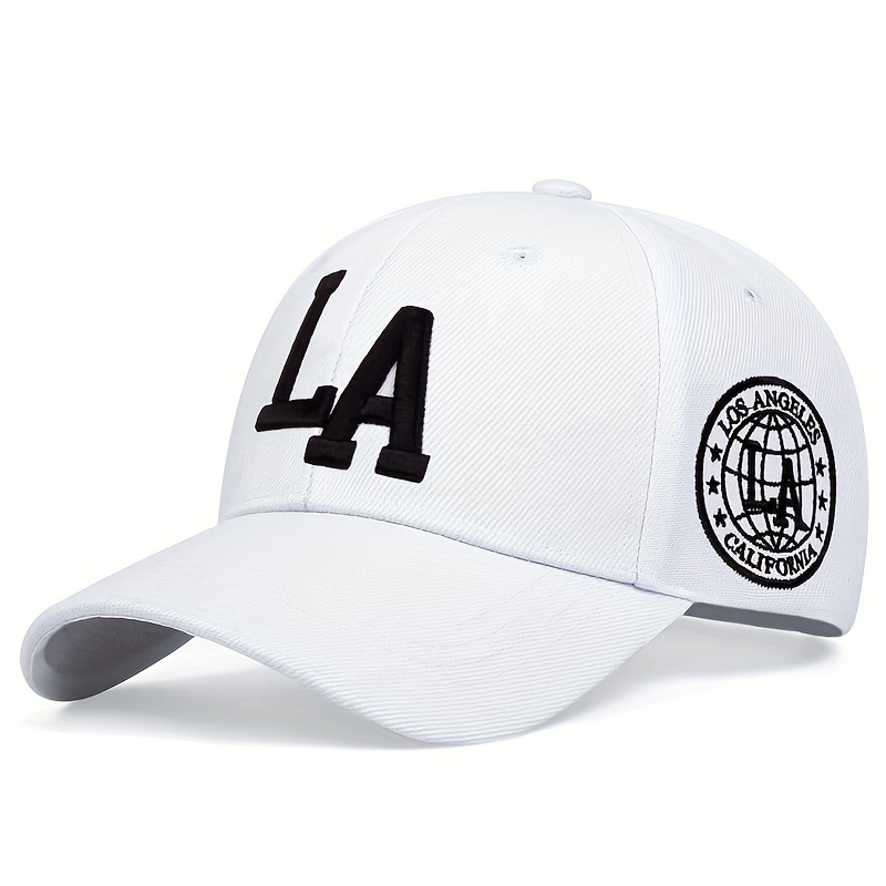 La Embroidery Baseball Unisex Hip Hop Sun Hat Adjustable - Temu