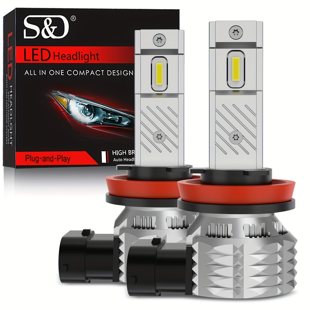 2 Pz H7 Led Luci Auto H4 Led Hb3 Hb4 H1 H8 H11 9005 9006 - Temu Italy