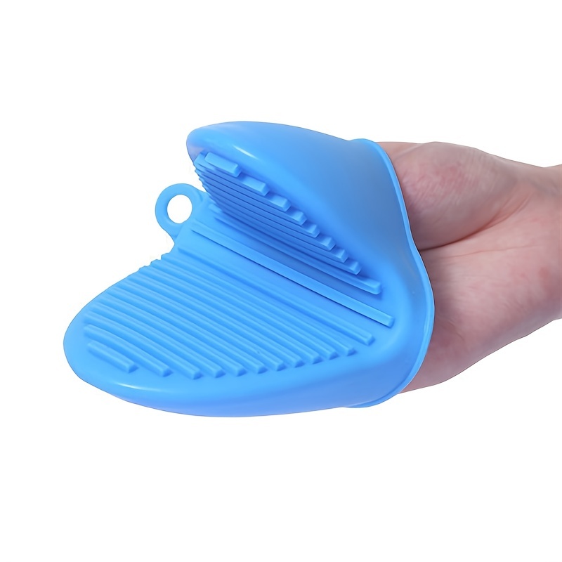 1Pcs Mini Dishes Oven Heat Insulated Finger Protector Glove Silicone Oven  Mitts Pot Holder For Kitchen