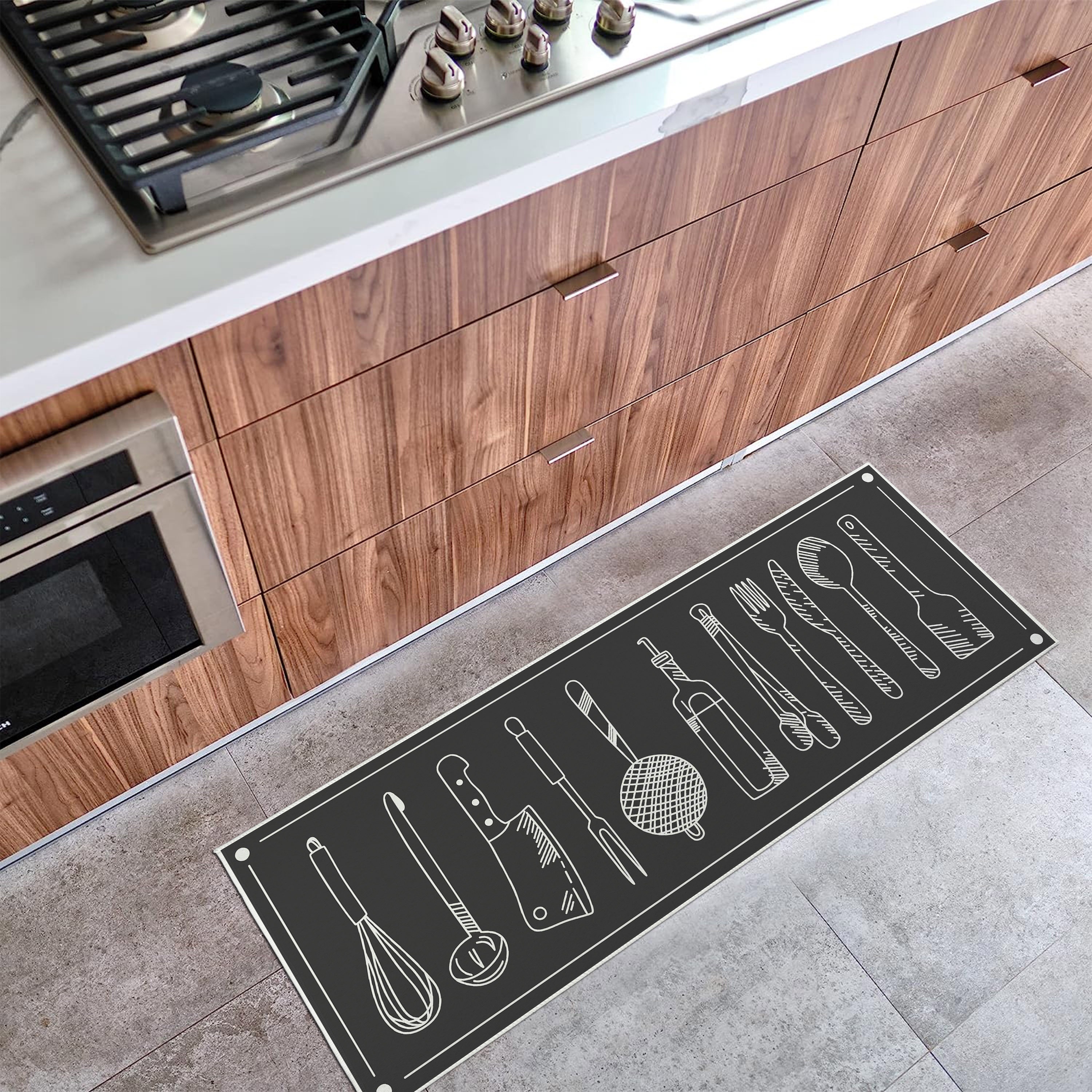 Modern Kitchen Mat Carpet For Floor PVC Waterproof Long Strip Non