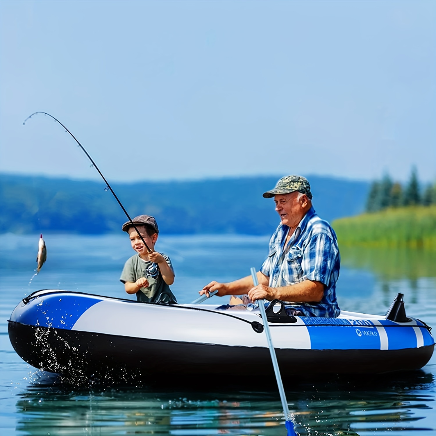 Pvc Inflatable Boat Set Boat For Adults 1 2 Or 2 3 Persons - Temu