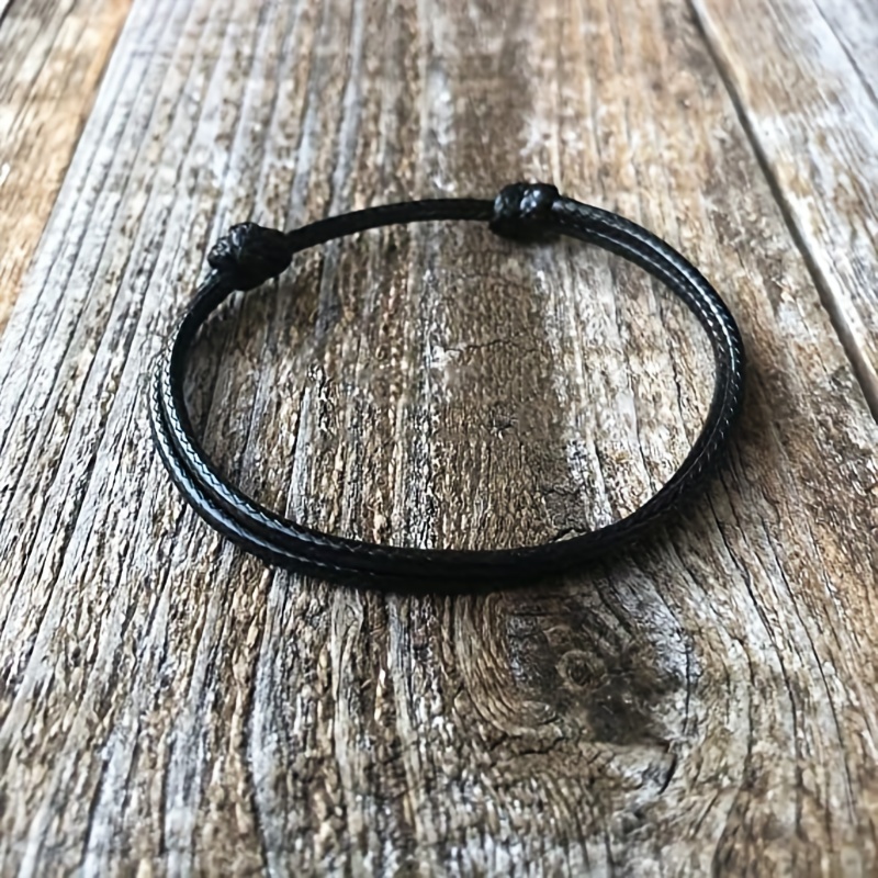 Bohemian Red String Anklet, Minimalist Ankle Bracelet