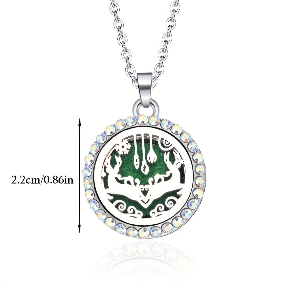 Stainless Steel Locket Necklace Aroma Diffuser Perfume Storage