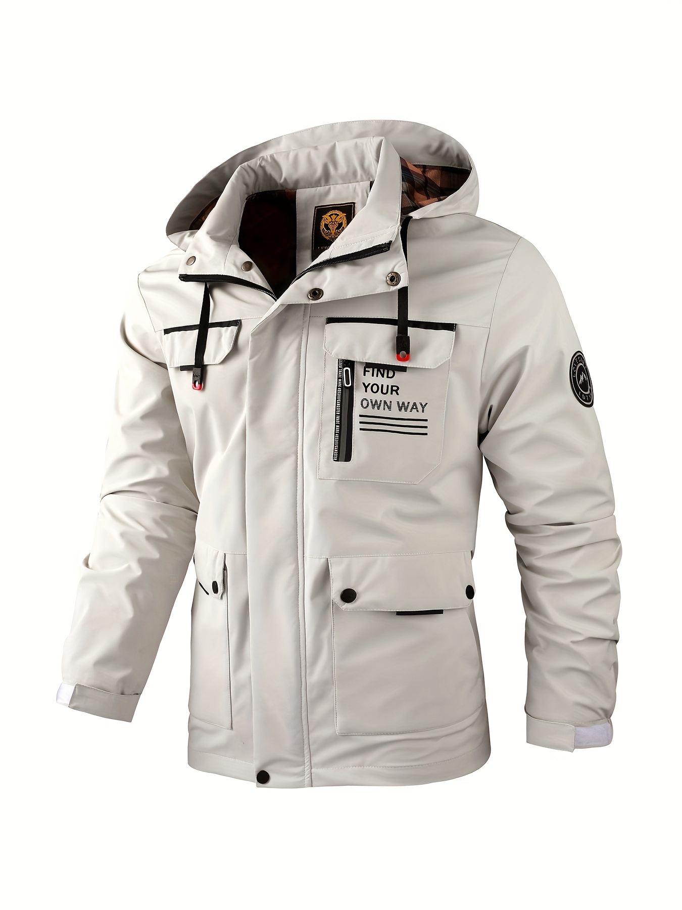 New Men's Fashion Casual Windbreaker Jacket, Spring Outdoor Sports Jacket