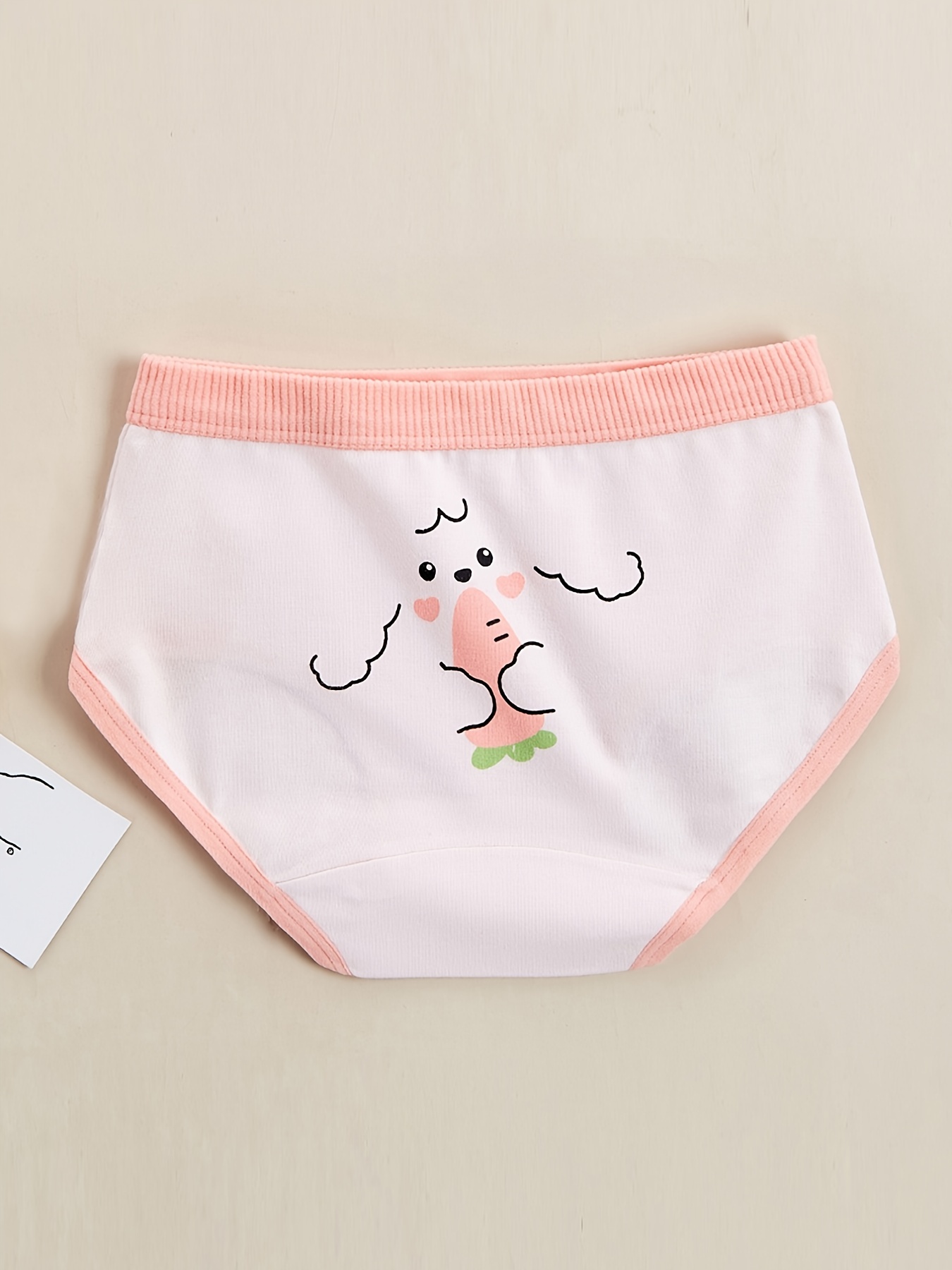 Girls Cartoon Unicorn Rabbit Graphic Shortie Brief Soft - Temu