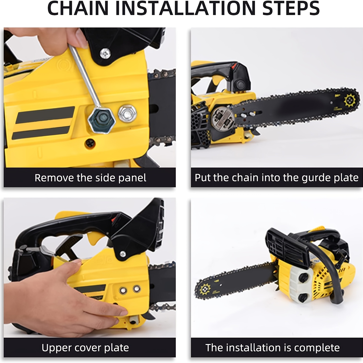 How to change a chain or replace a Black and decker chainsaw 