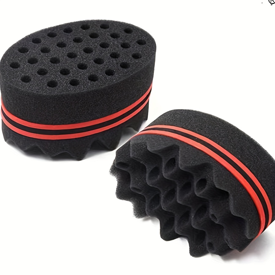 Hair Twist Sponge Big Holes Double sided Comb Wave Brush - Temu