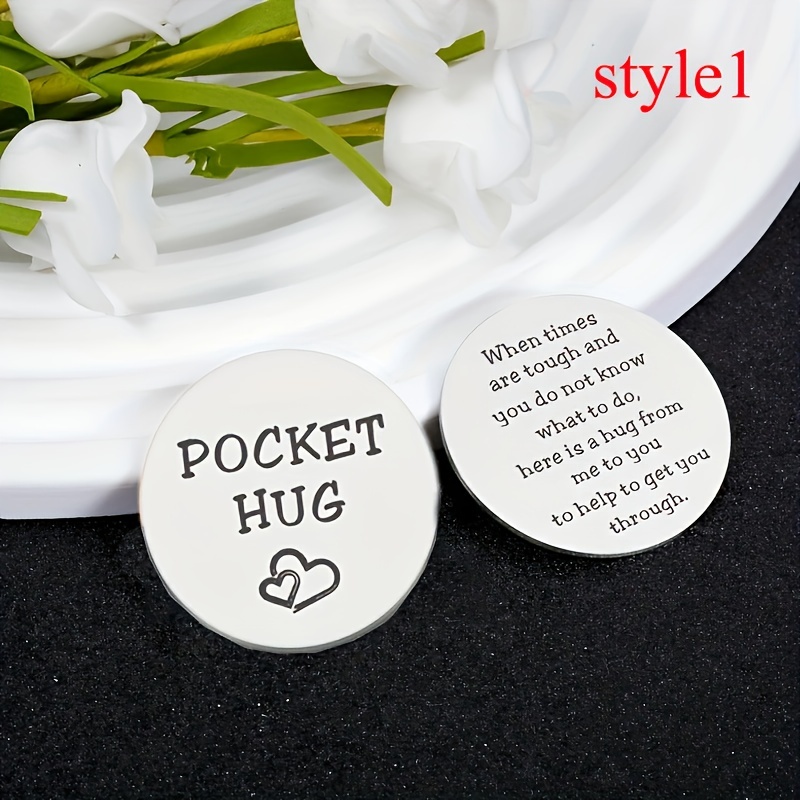 A Little Pocket Hug Token Small Gifts Good Luck Gifts Boyfriend Gifts Long  Distance Relationship Friendship Gifts for Women Thinking of You Gifts for  Him Cute I Love You Present for Her