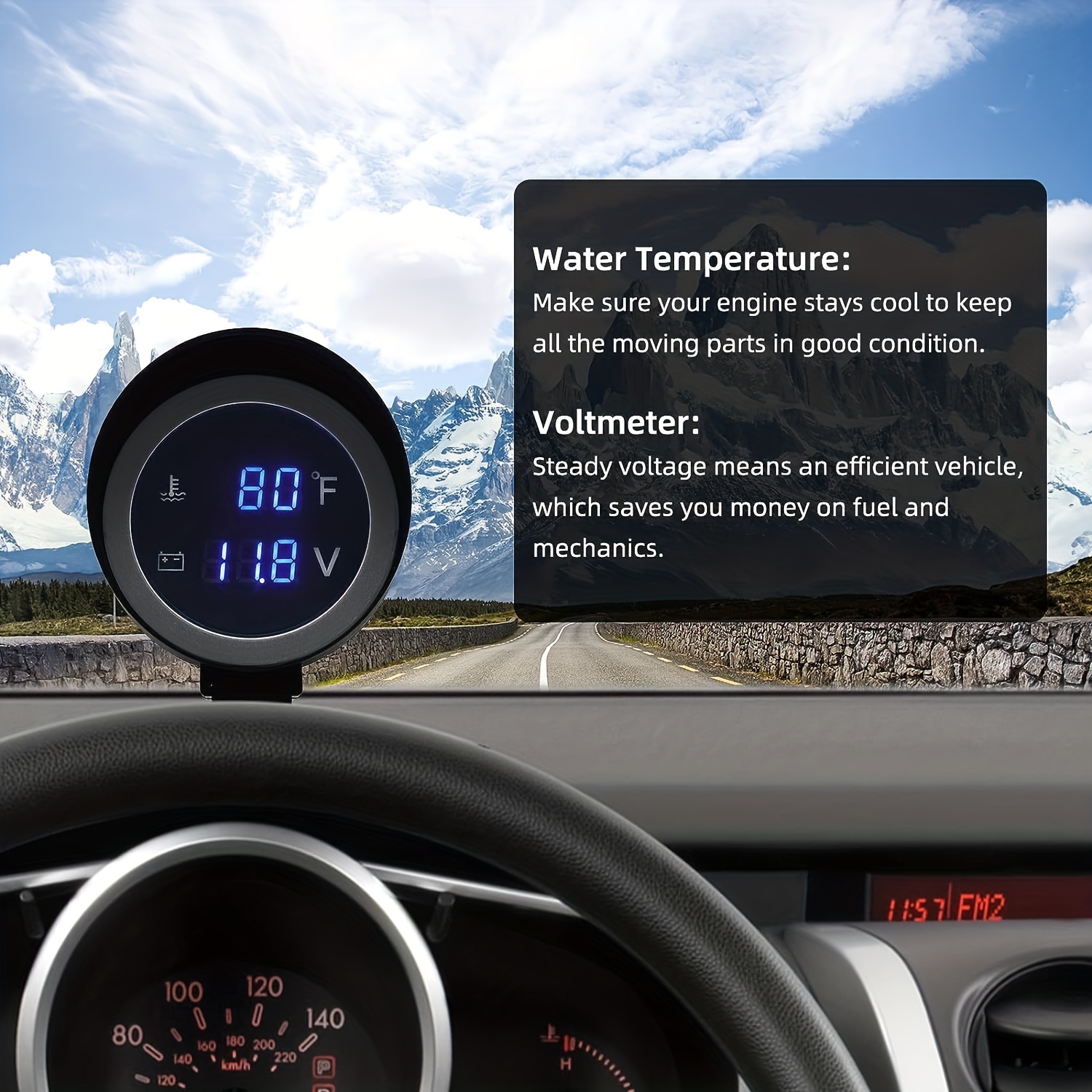 Digital Temperature Gauge Car