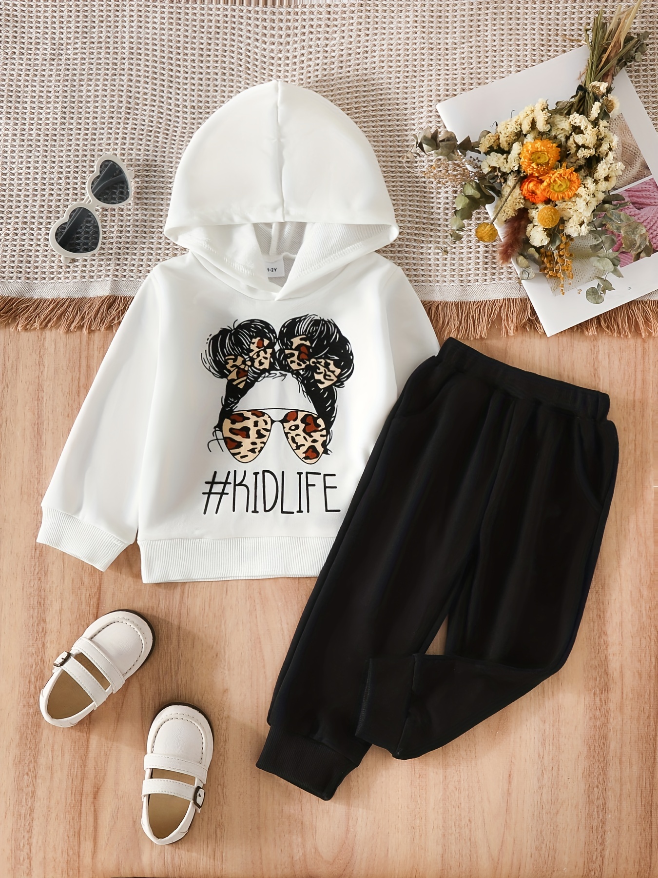 Outfit Set Toddler Girl, Girl Pullover Joggers Set