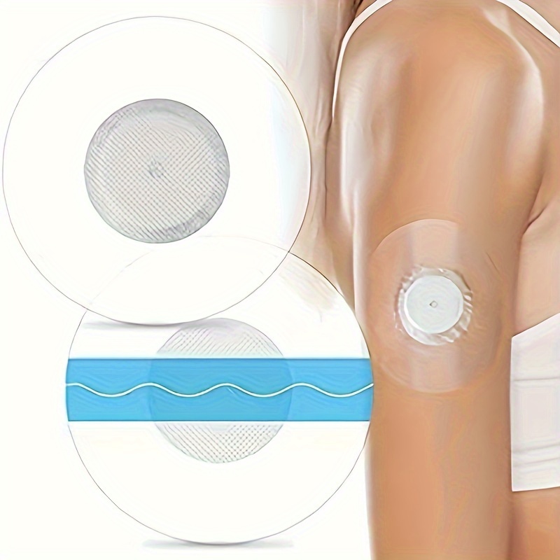 20pcs For Dexcom G7 Waterproof Plasters, Waterproof Sensors Fixing Plasters  Fixation Self-adhesive Skin-friendly Fixing Tape For Swimming