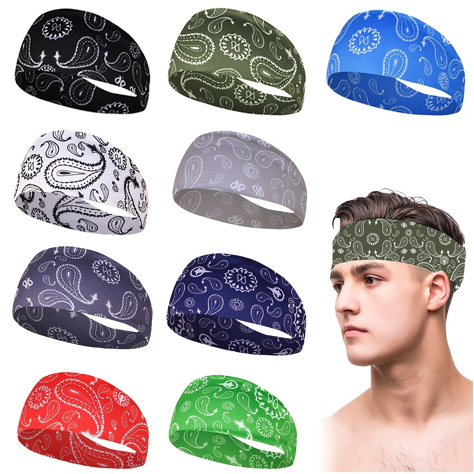 Moisture Wicking Sports Headbands: Perfect For Men & Women's Workouts,  Running, Cycling, Basketball, Gym Exercise & Football! - Temu