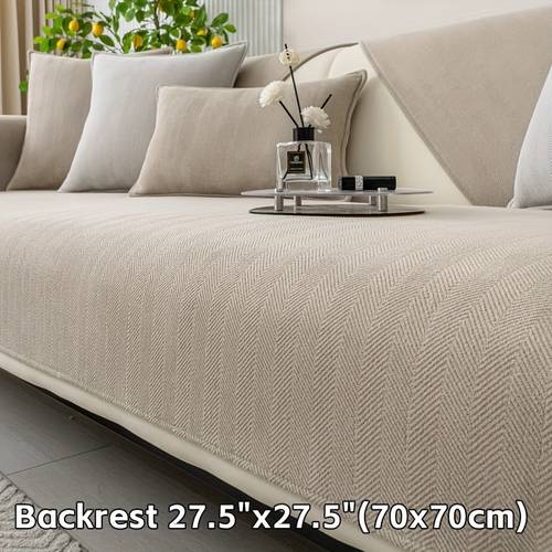item picture 1pc chenille ribbed sofa cover pet friendly non slip couch protector for 3 2 4 seater sectional sofas machine washable fabric contemporary home decor for living room bedroom office jacquard texture material couch covers for sofa