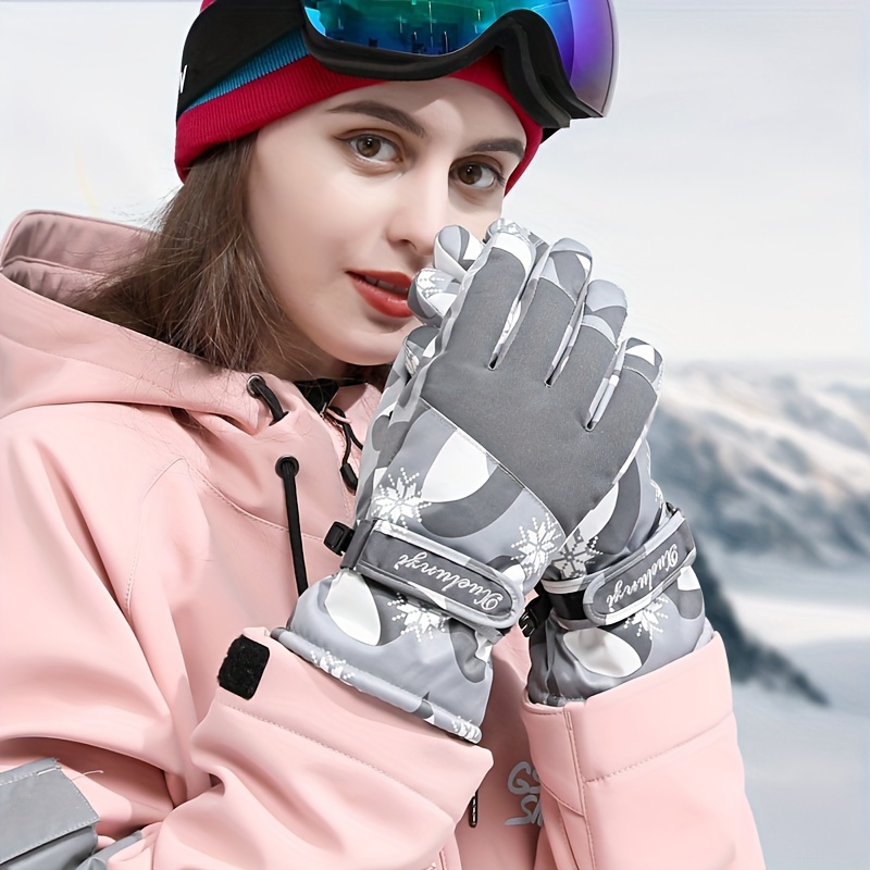 Outdoor Warm Skiing Gloves Windproof Durable Touchable - Temu