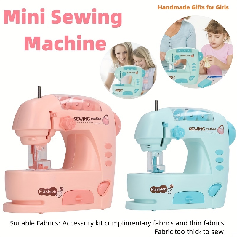  Mini máquina de coser eléctrica, máquina de coser portátil y  ligera para principiantes, niños, manualidades, viajes, reparaciones  rápidas y proyectos pequeños : Arte y Manualidades