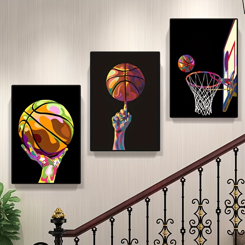 Basketball Poster Sports Canvas Wall Art Prints Decor Living Room Artwork  Poster