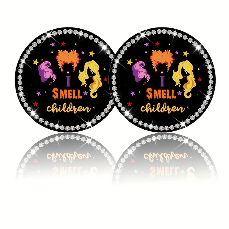 Halloween Bling Car Cup Holder Coaster Witch Car Coasters - Temu