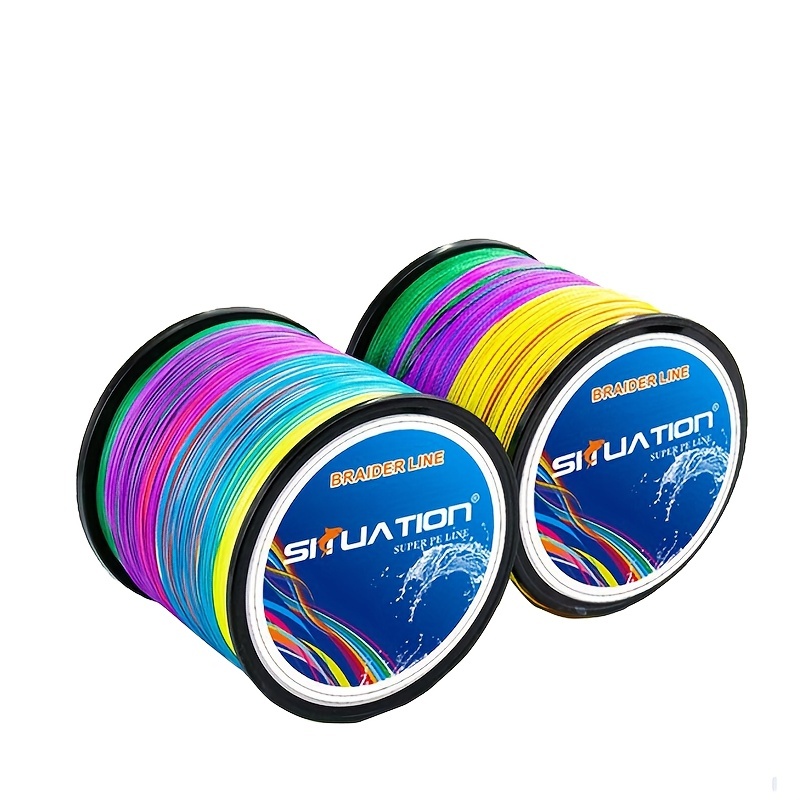 BAIKALBASS Braided Fishing Line 4 Strands Strong Multifilament PE Braid  Wire for Saltwater 328Yard/300M 20LB Blue