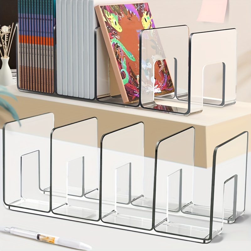 Desktop Small Bookshelf Layered Book Storage Rack Student - Temu