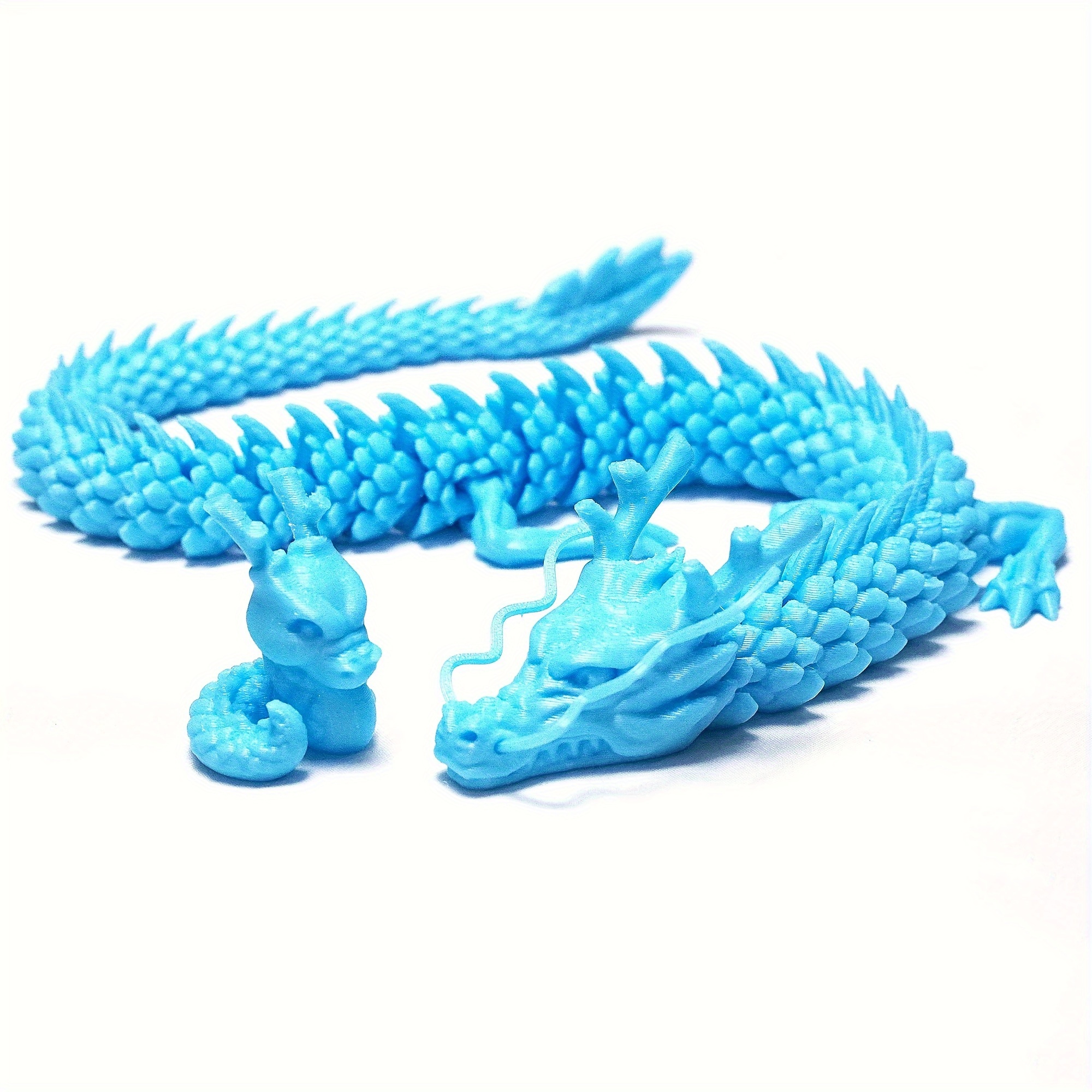 Autrucker 3D Printing Articulated Dragon, Rotating and Swinging Dragon Model Characters, 3D Printing Articulated Dragon Gifts for Dragon Lovers (