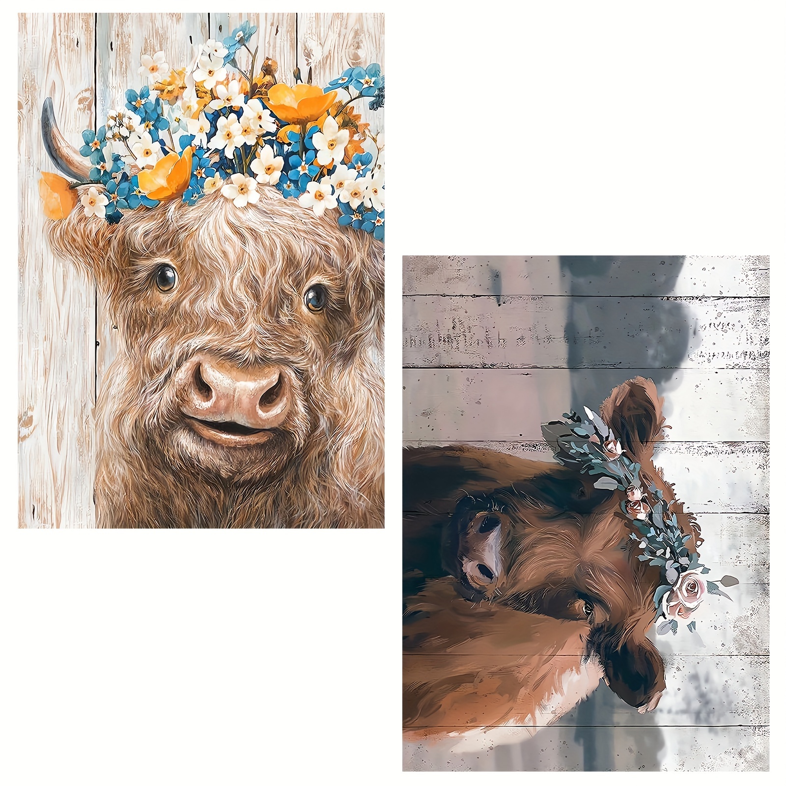 Highland Cow Wall Art - This Is Our Happy Place Inspirational