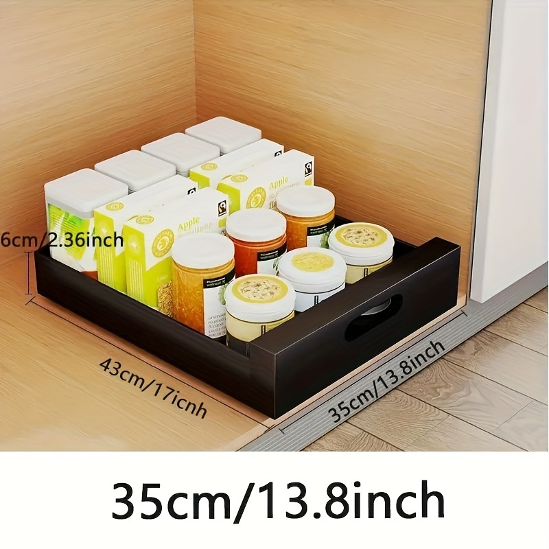 Cabinet Drawer Organizer, Cabinet Pull-out Storage Rack, Under Sink Storage  Box For Seasoning Tableware,pull Out Spice Rack,pull Out Spice Rack  Organizer For Cabinet - Temu Hungary