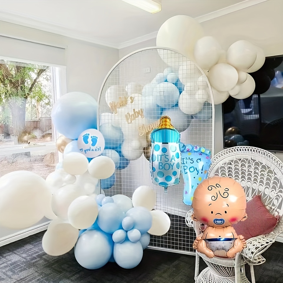 Decoraciones para baby shower, globos de látex para niños, caja