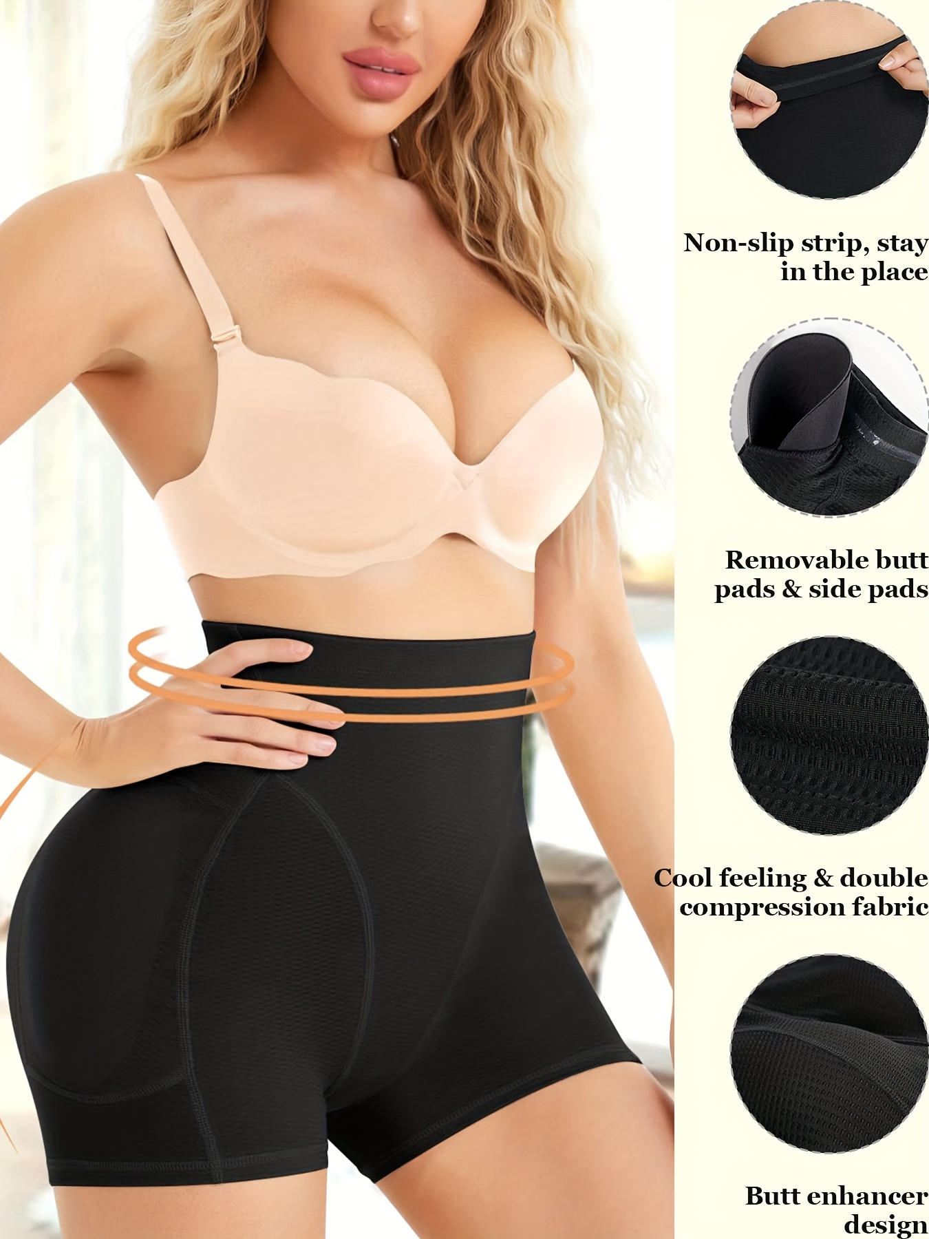 Seamless Solid Shaping Shorts Tummy Control Butt Lifting - Temu