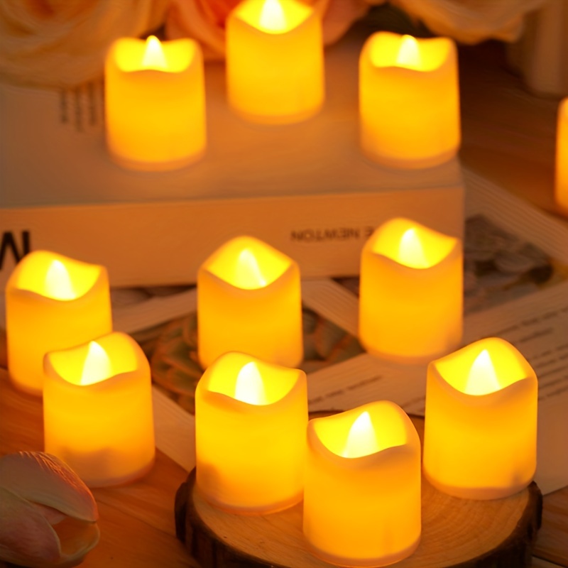  Da by Flameless Candles,Battery Candles,LED Candles Real Wax(Rose).  : Tools & Home Improvement