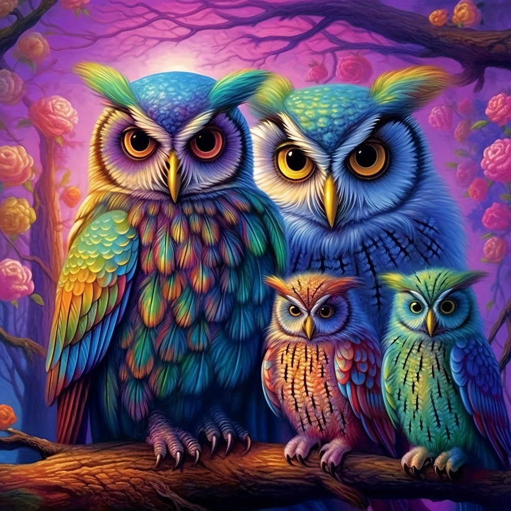 Owl Diamond Paintings Kit - Temu Australia