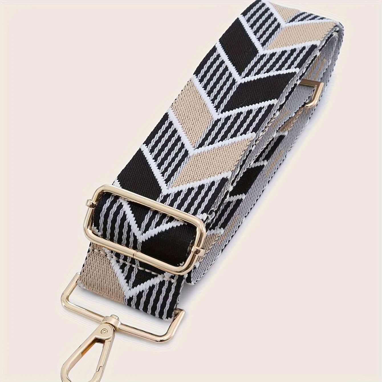 Classic Geometric Pattern Bag Strap, Wide Adjustable Shoulder Bag Strap,  Replacement Travel Accessories - Temu Israel