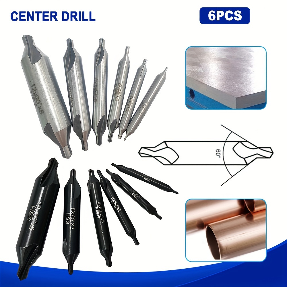 

6pcs Set 60- Kit Countersink For Lathe Metalworking 1/1.5/2/2.5/3/5mm