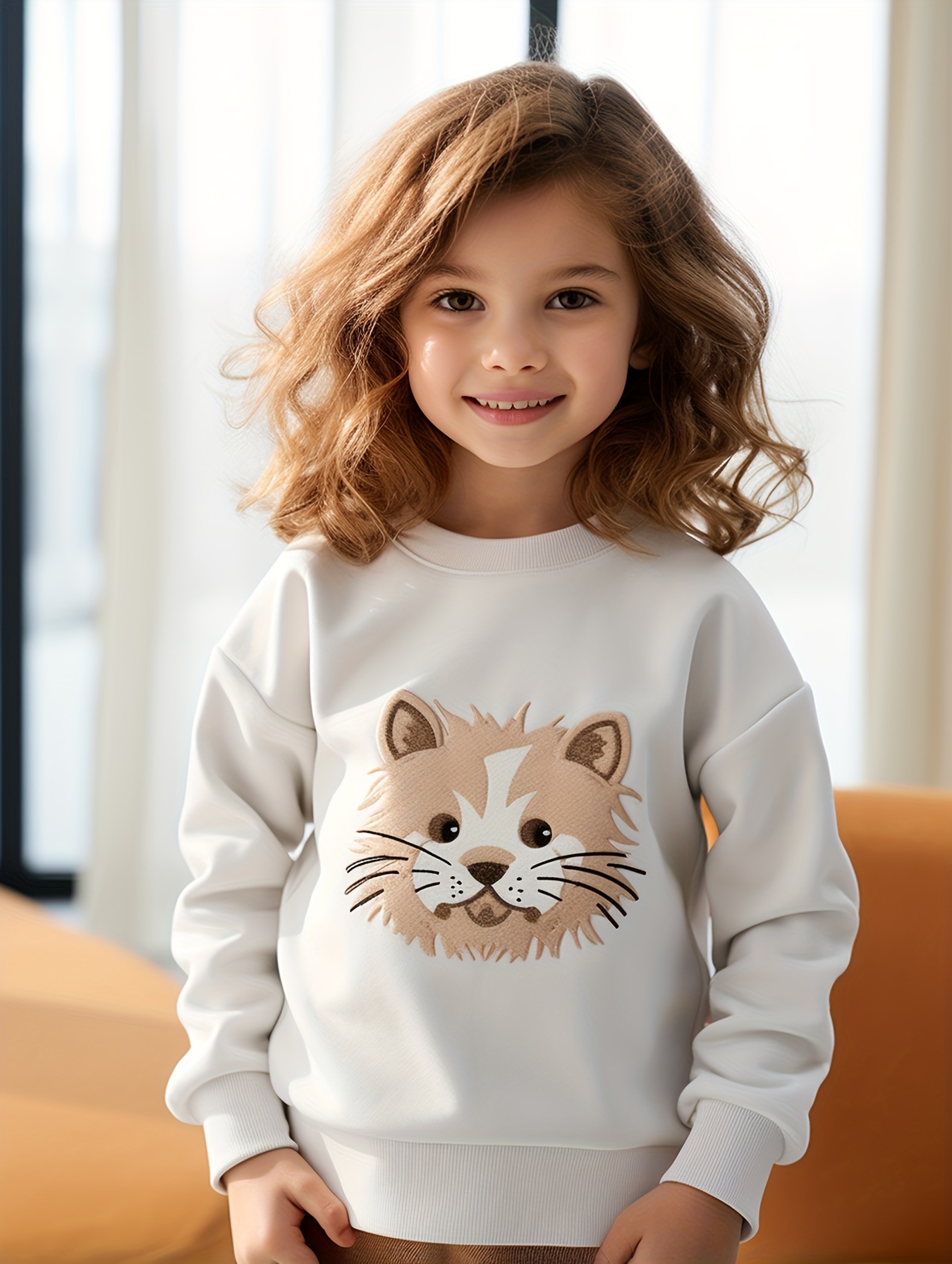 Cartoon Dog & Shoes Print Girls Crew Neck Sweatshirt Pullovers, Kids Long  Sleeve Tops For Party, Everyday, Outdoor - Temu