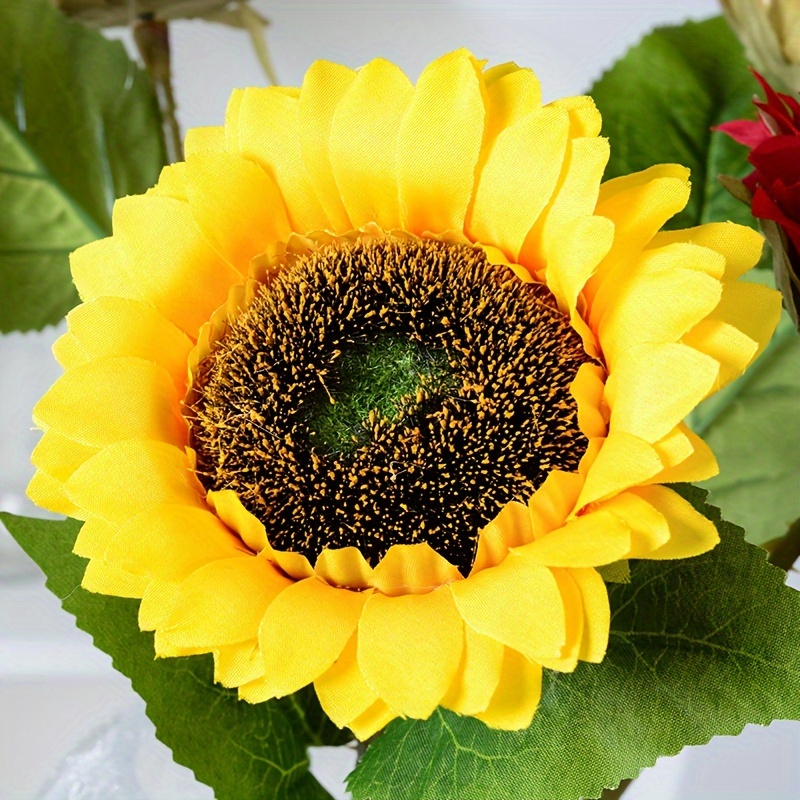 Acquista Regalo per fidanzata romantica con fiori finti, realistico e  grazioso bouquet di girasoli gialli, forniture per la casa