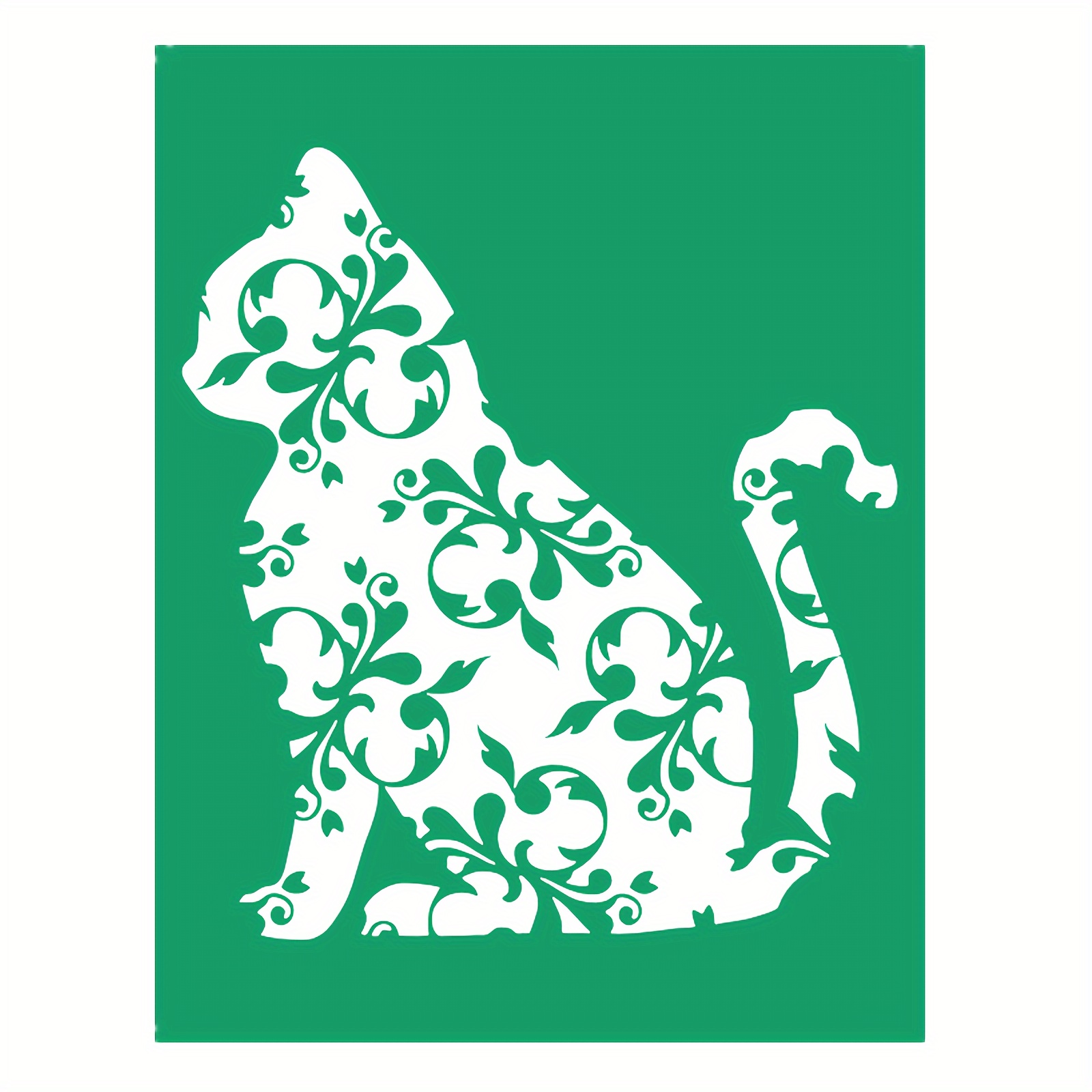 Cats / Dog Theme Reusable Silk Screen Stencils Washable - Temu