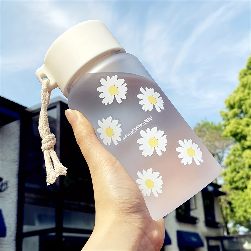 Plastic Frosted Water Bottle Portable Simple Water Cup With - Temu