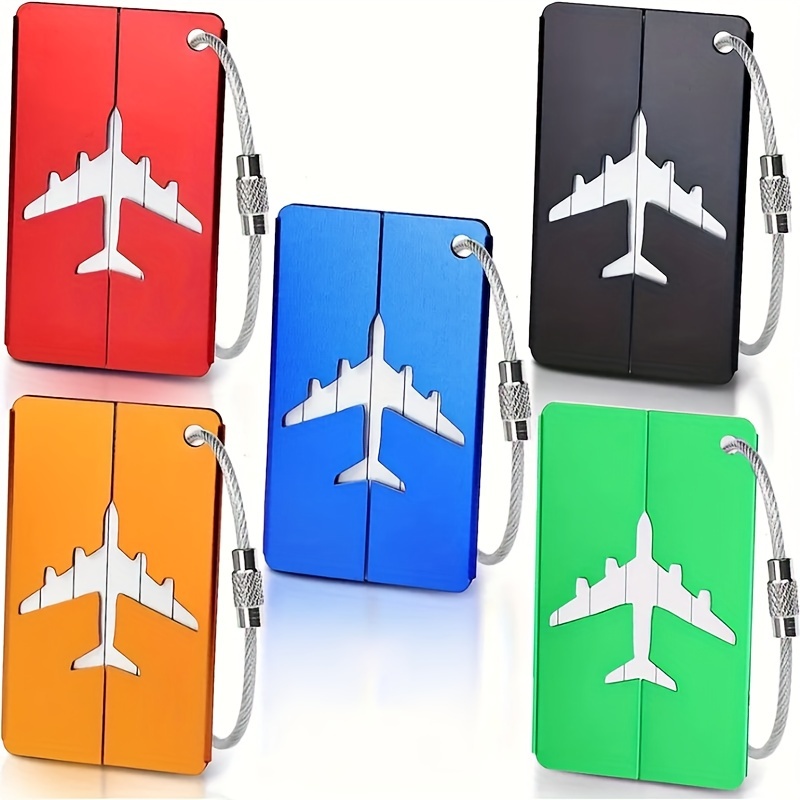 5pcs Of Luggage Tags With Aluminum