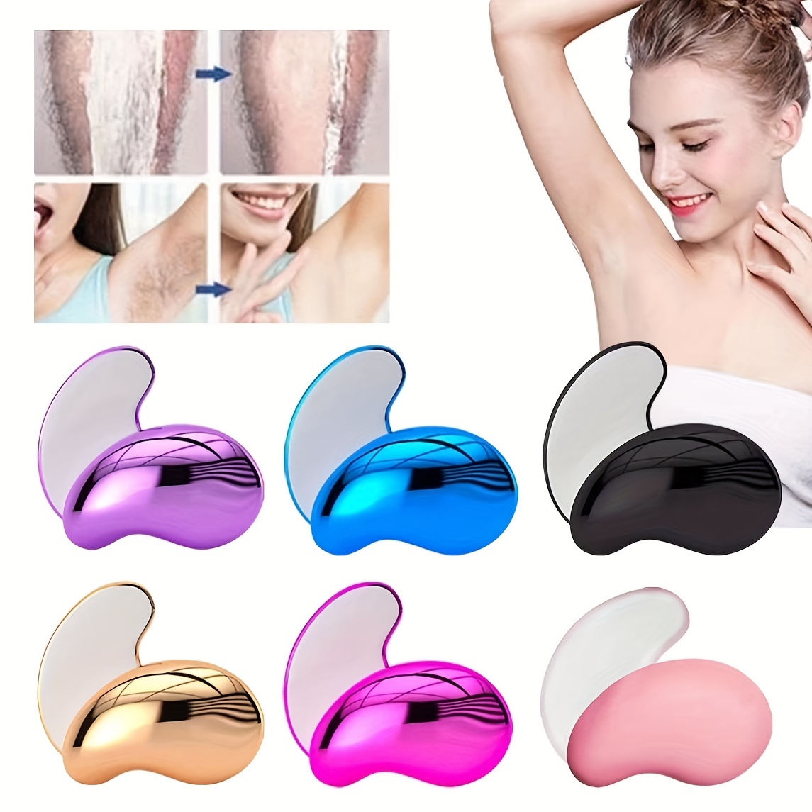 Reusable Crystal Hair Remover Magic Painless Hair Remover - Temu