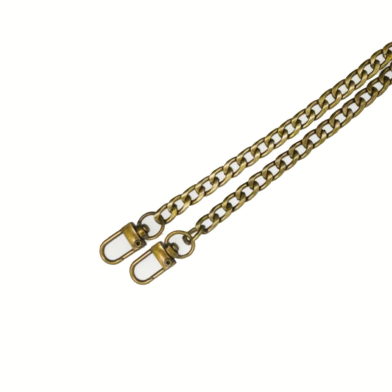 Purse Chain Strap Replacement Golden Flat Chain With Lobster - Temu