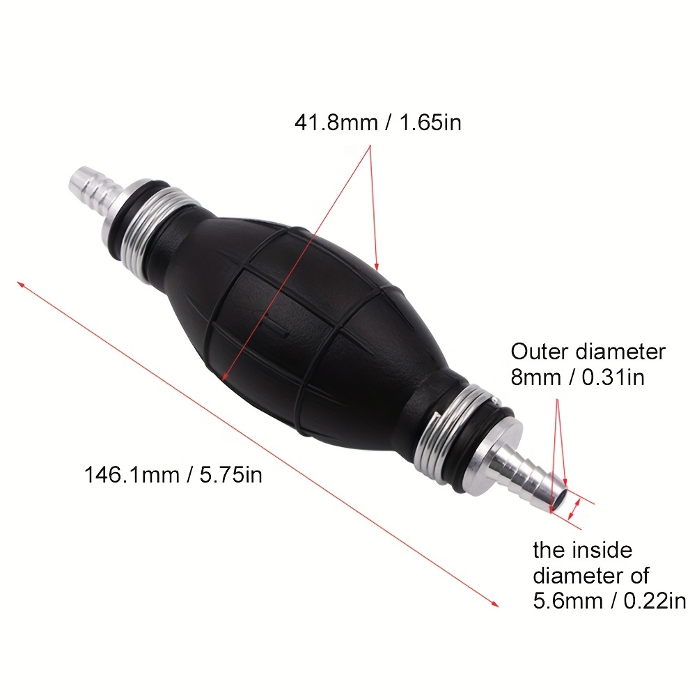 Pompe à carburant universelle manuelle en caoutchouc, pompe de