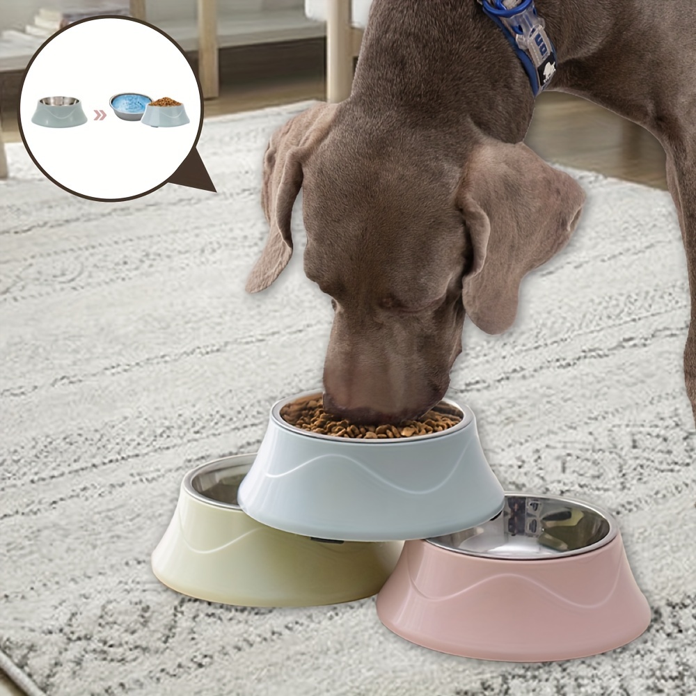 Dog Feeding Supplies Removable Stainless Steel Dog Food Bowl - Temu