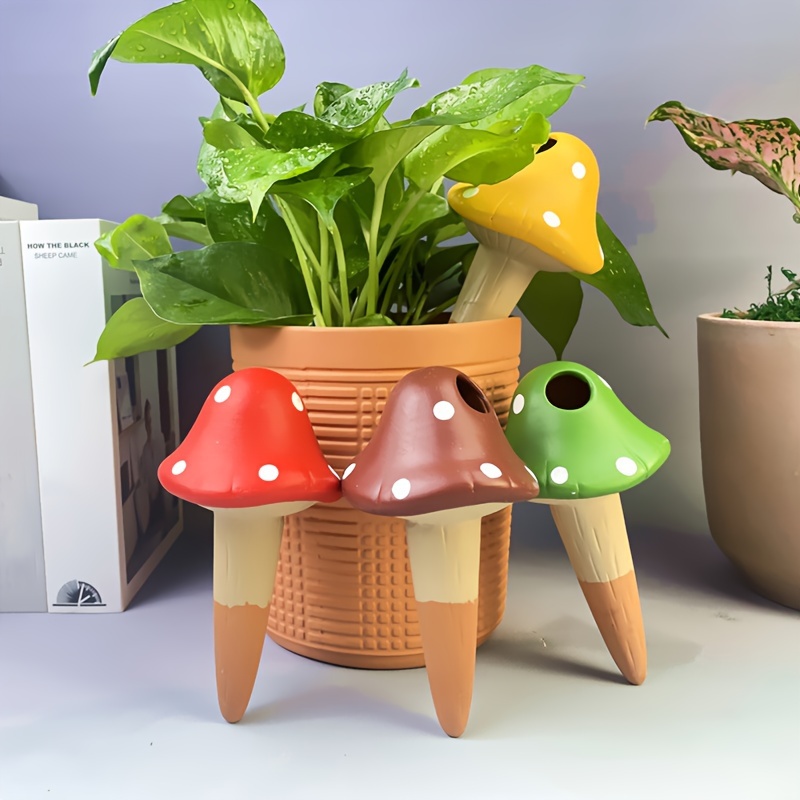 Globes d'arrosage de plantes en forme de champignon, dispositif clair d'irrigation  goutte-à-goutte automatique pour plantes d'intérieur fleurs en pot -  AliExpress