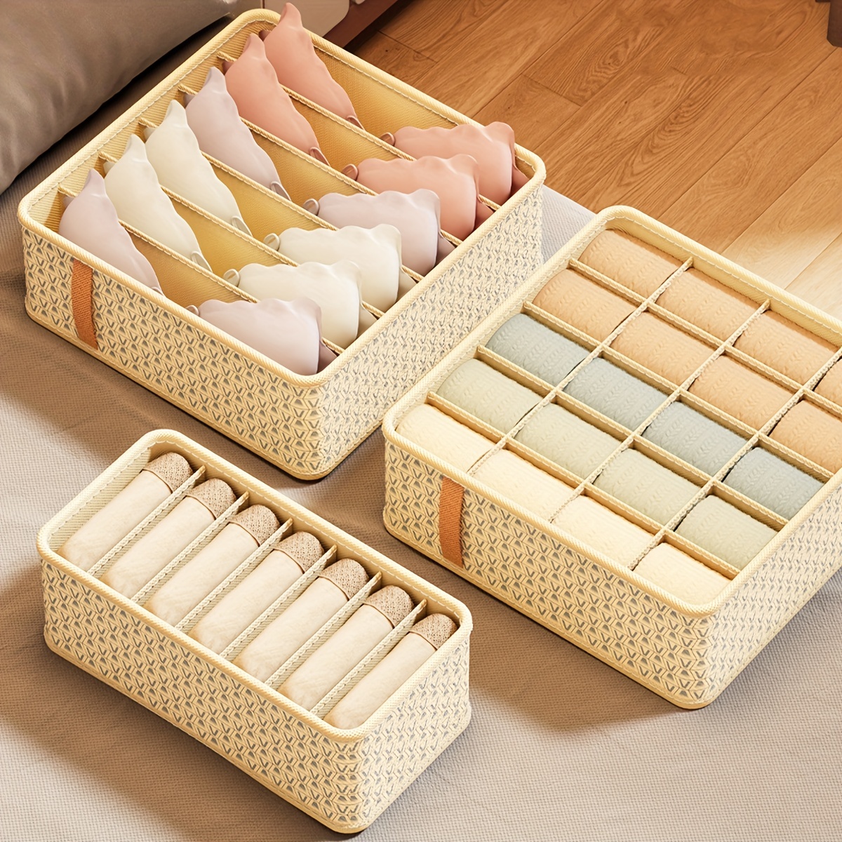 Organize Your Wardrobe With Drawer Style Underwear And Sock - Temu
