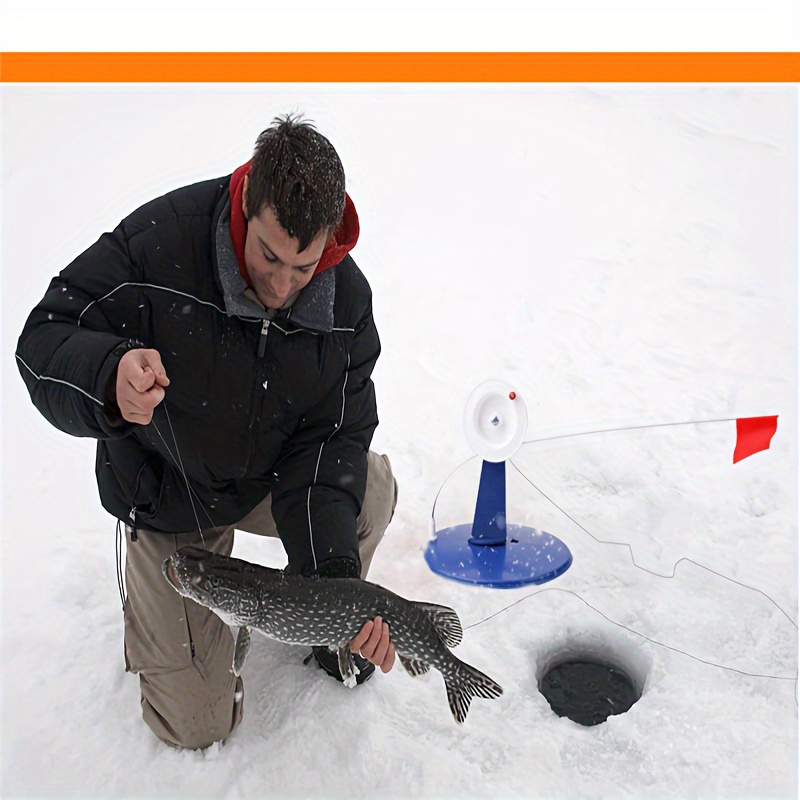 FTK 1pc Ice Fishing Automatic Fishing Flag Stand, Portable Winter Fishing  Reminder