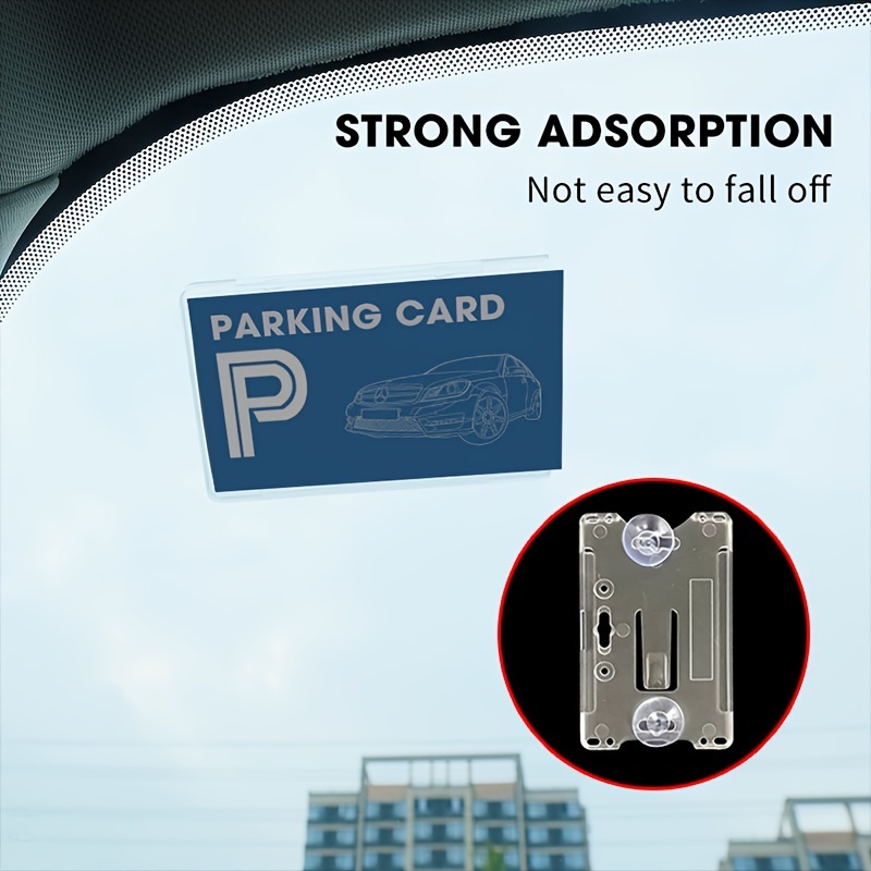 Car Windshield Parking Card Holder for RFID Security