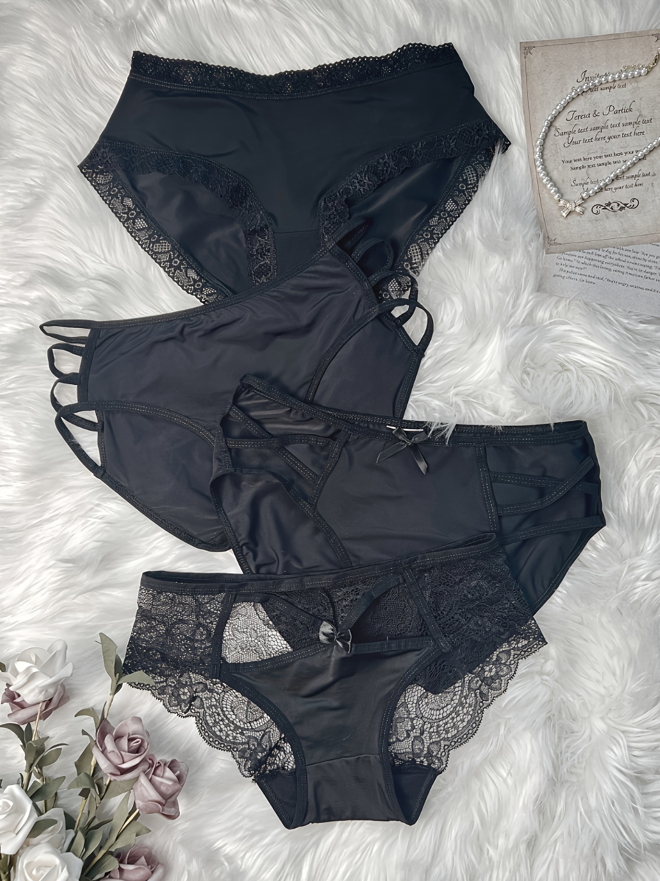 Black Lace Underwear - Temu Canada